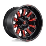 HARDLINE GLOSS BLACK RED TINTED CLEAR 20x9 5X127/5X139.7 et20 cb87.1